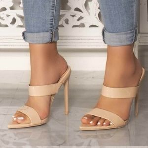 CAPE ROBBIN SANGRIA POINTED HEELS NUDE 8.5